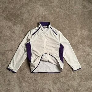 WHITE AND PURPLE SPORTS EDITION TRACK JACKET‎
